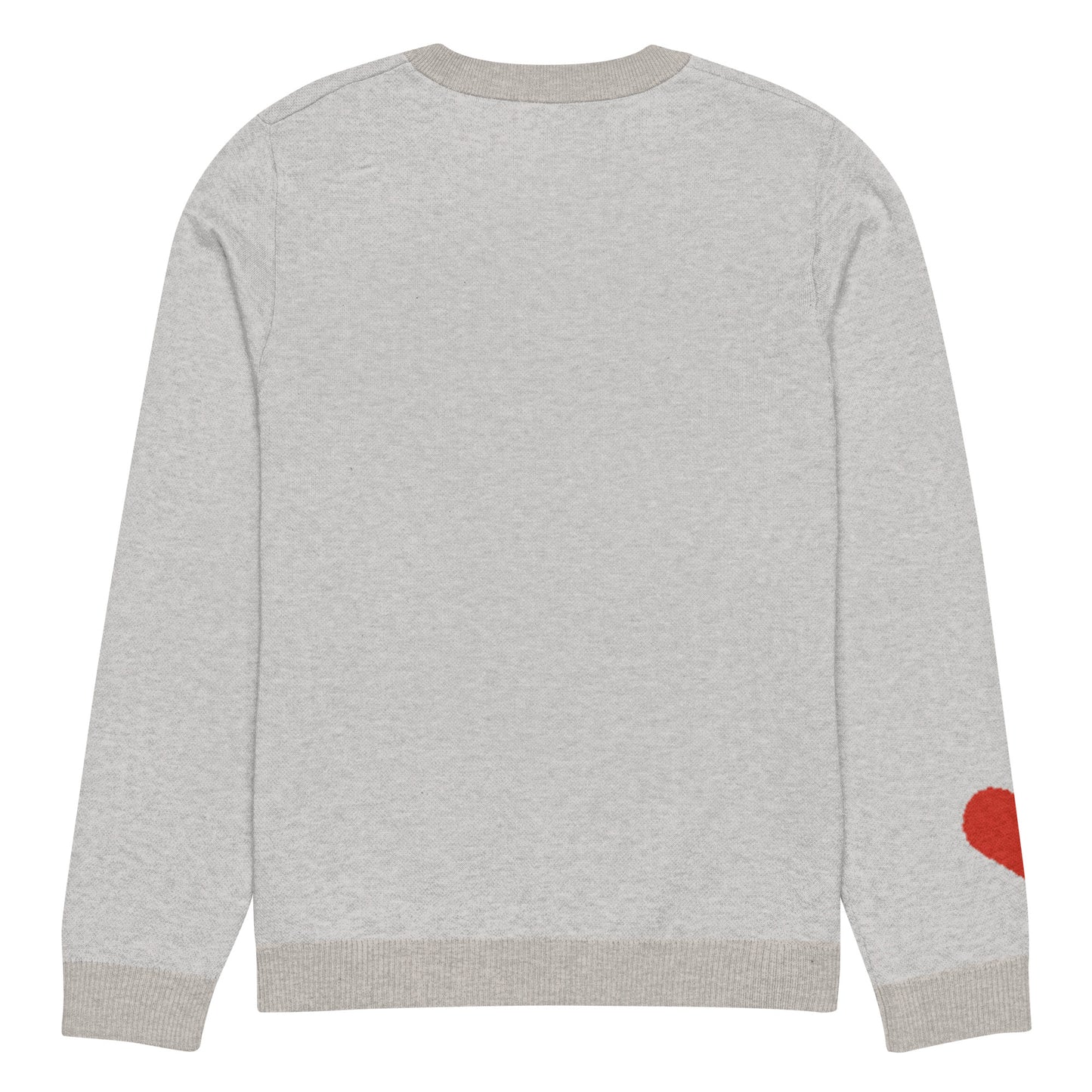 Knitted crew neck sweater