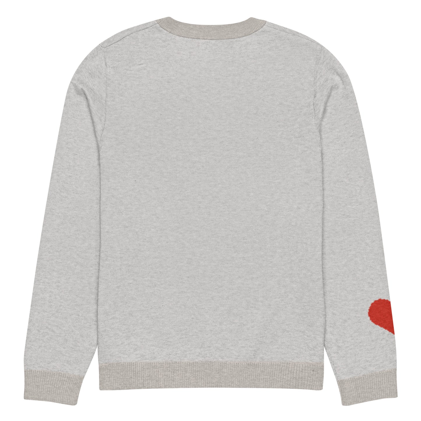 Knitted crew neck sweater