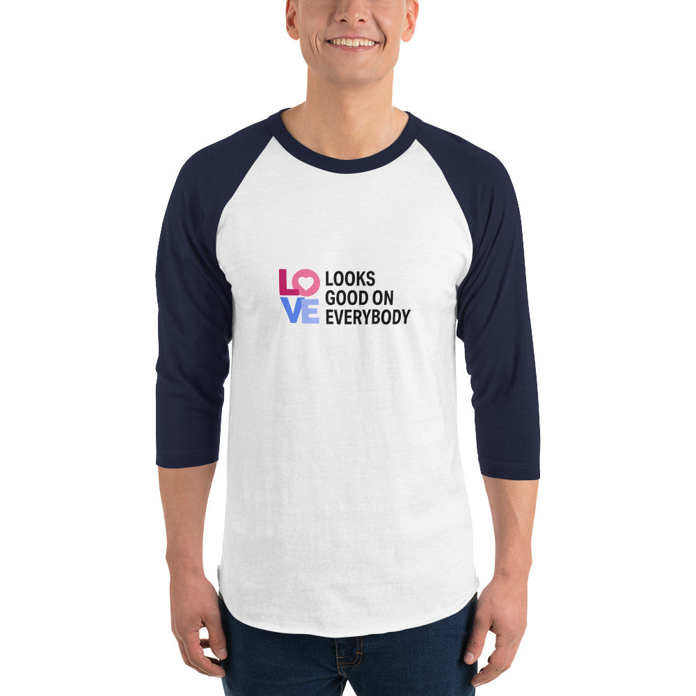 LOVE LOOKS GOOD - 3/4 Sleeve Shirt