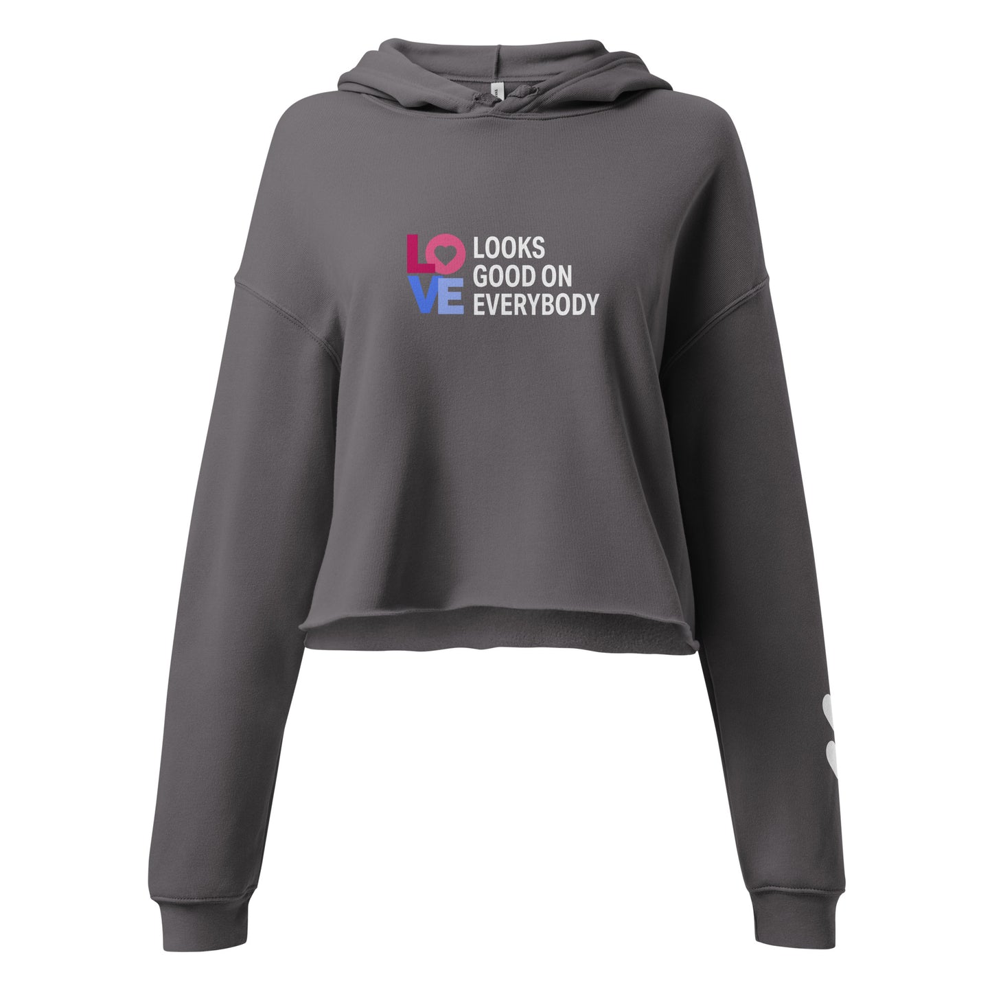 LOVE LOOKS GOOD - Crop Hoodie