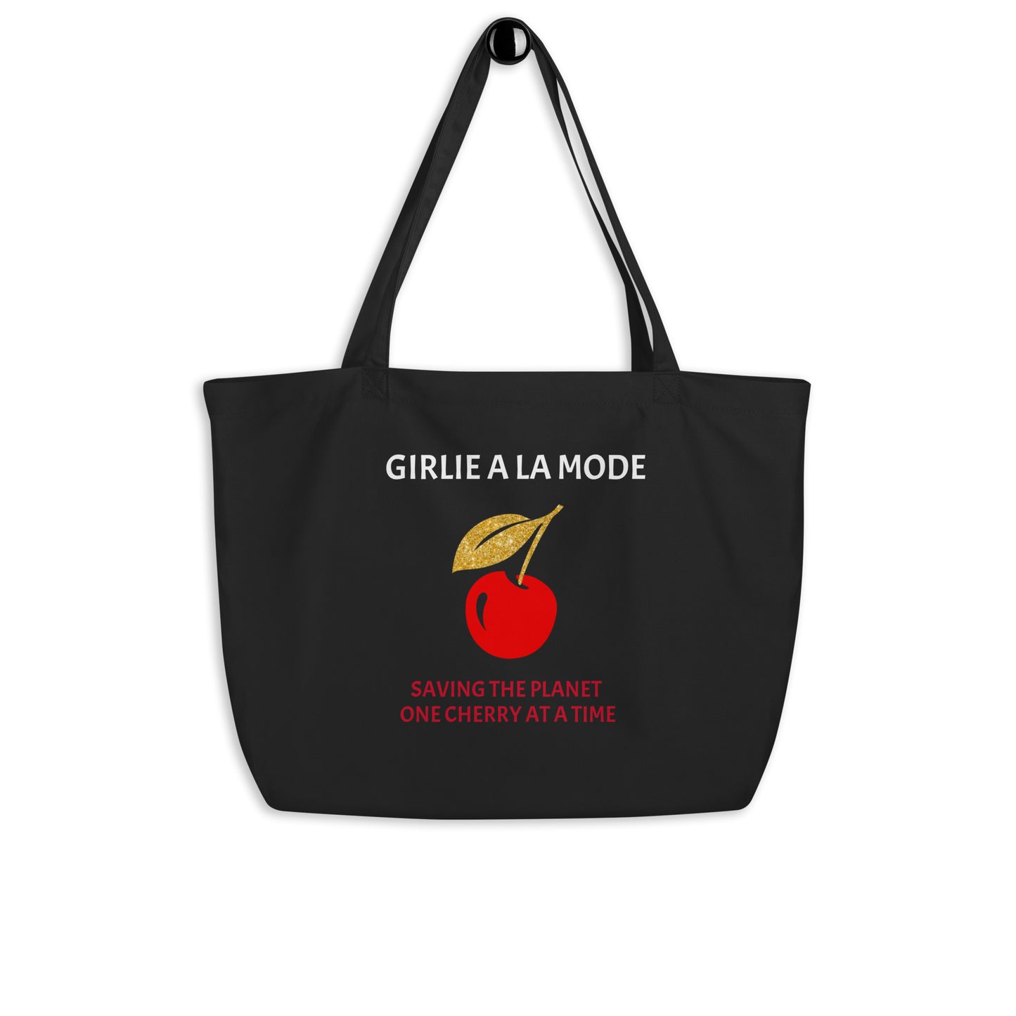 Large Organic Cherry Tote Bag